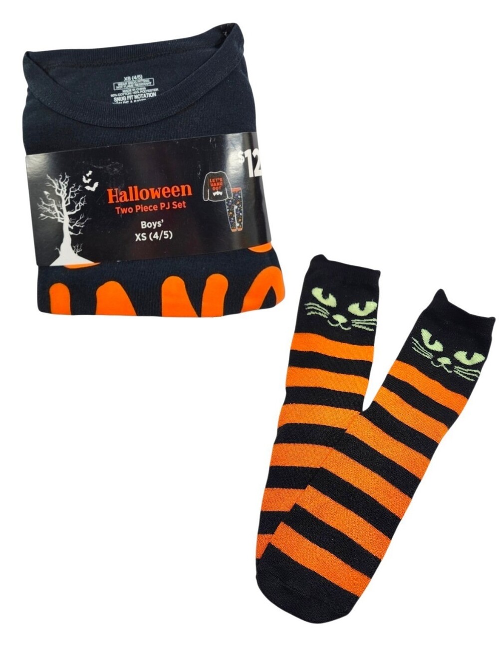 3pc Halloween Boys PJ & Socks Set